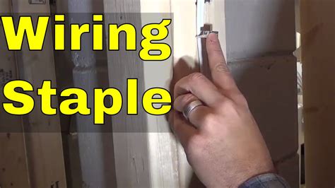 how close to box do you staple electrical wire|electrical staple wiring diagram.